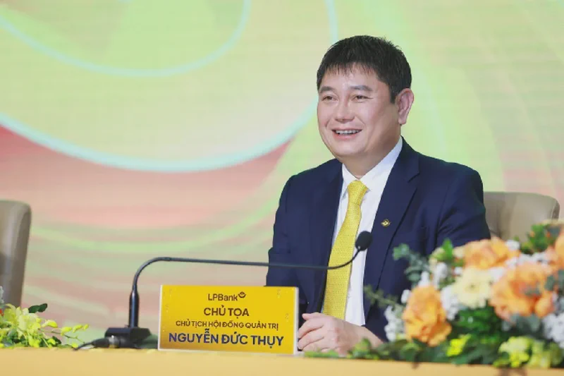 Ông Nguyễn Đức Thụy tại sự kiện ngân hàng