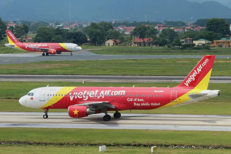 Đội bay VietJet Air tại sân bay Việt Nam