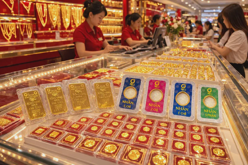 Cửa hàng vàng SJC tại Việt Nam