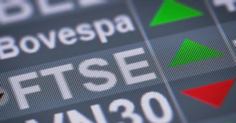 Chỉ số FTSE Russell trên bảng điện tử thị trường