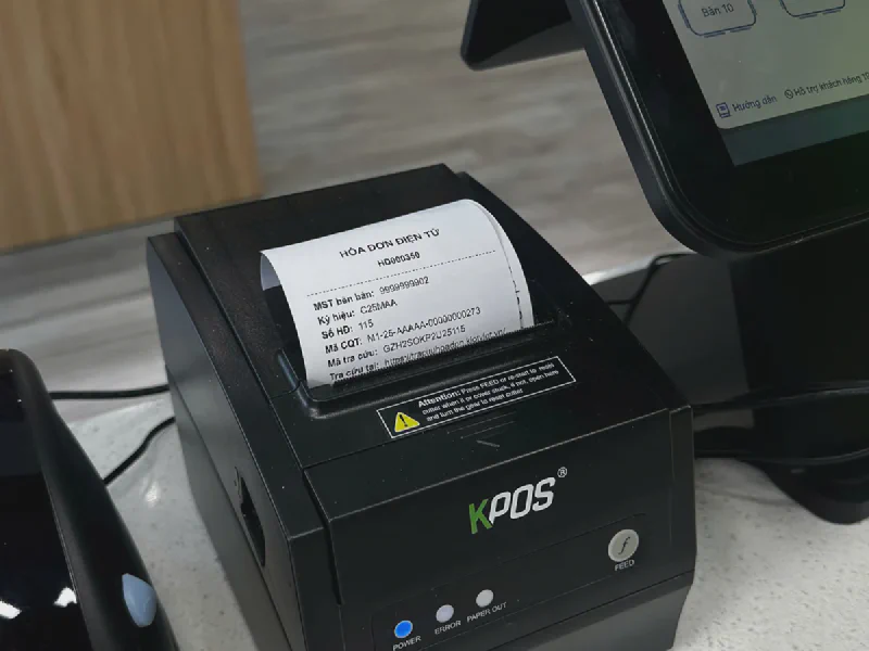 Máy tính tiền kết nối hóa đơn điện tử tại hộ kinh doanh