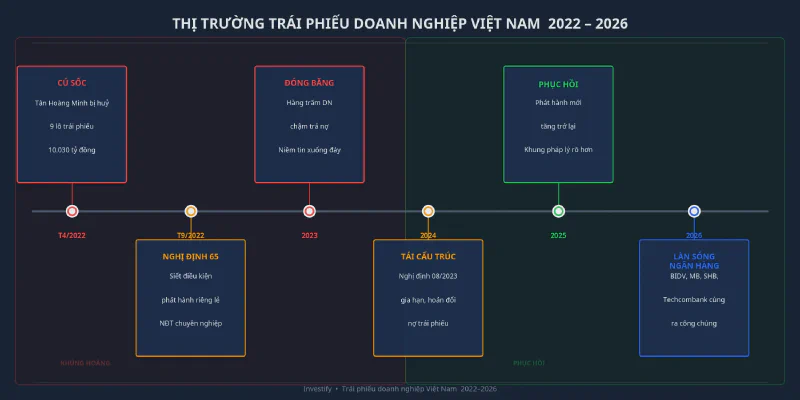 Lịch sử thị trường trái phiếu doanh nghiệp Việt Nam 2022 đến 2026