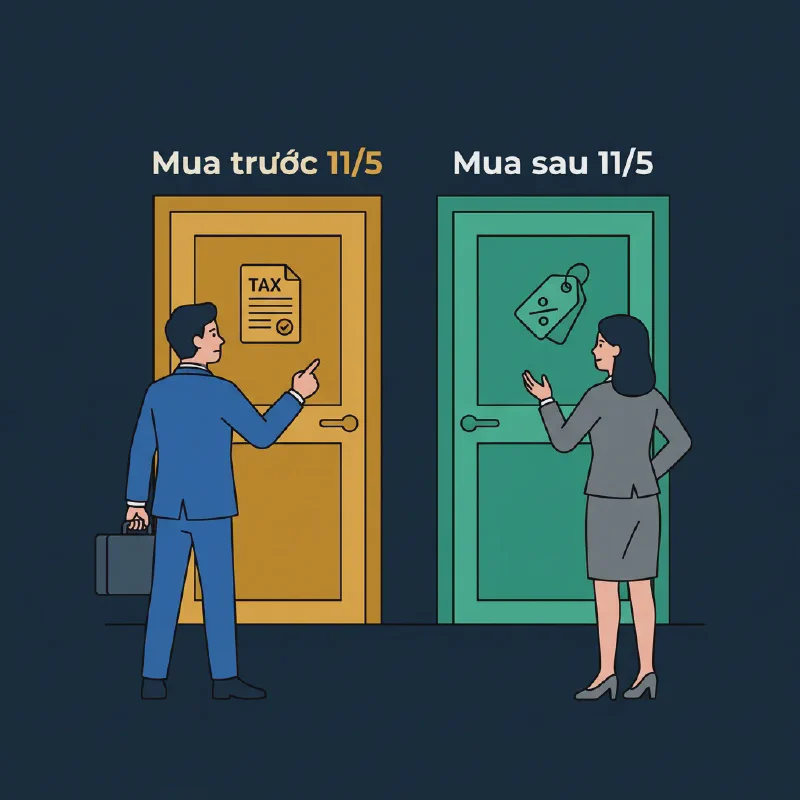 Hai lựa chọn: mua trước hay mua sau ngày không hưởng quyền