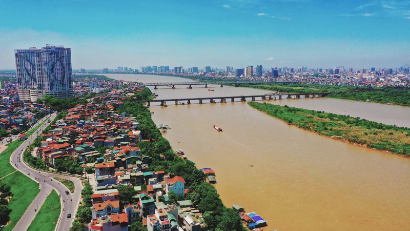 Sông Hồng đoạn chảy qua Hà Nội