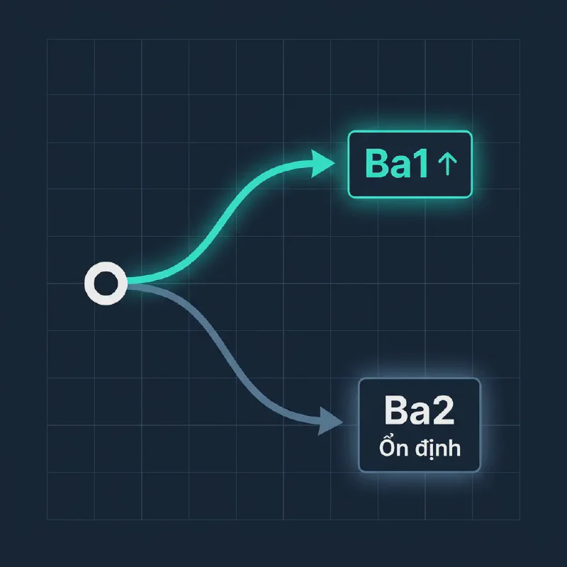 Ba kịch bản trong 12-18 tháng tới: Ba1 hay Ba2 Ổn định