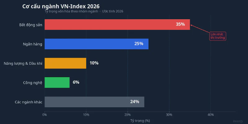 Cơ cấu ngành VN-Index 2026
