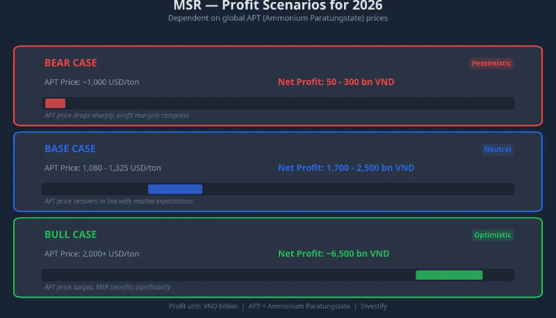 Three profit scenarios for MSR in 2026