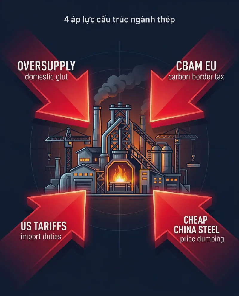 Four structural pressures on Vietnam&rsquo;s steel industry