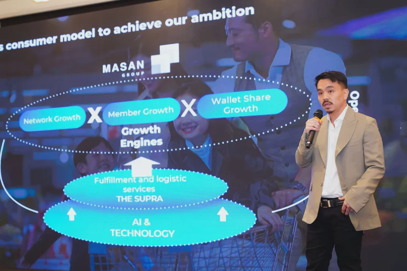 CEO Danny Le presenting Masan Group&rsquo;s growth strategy