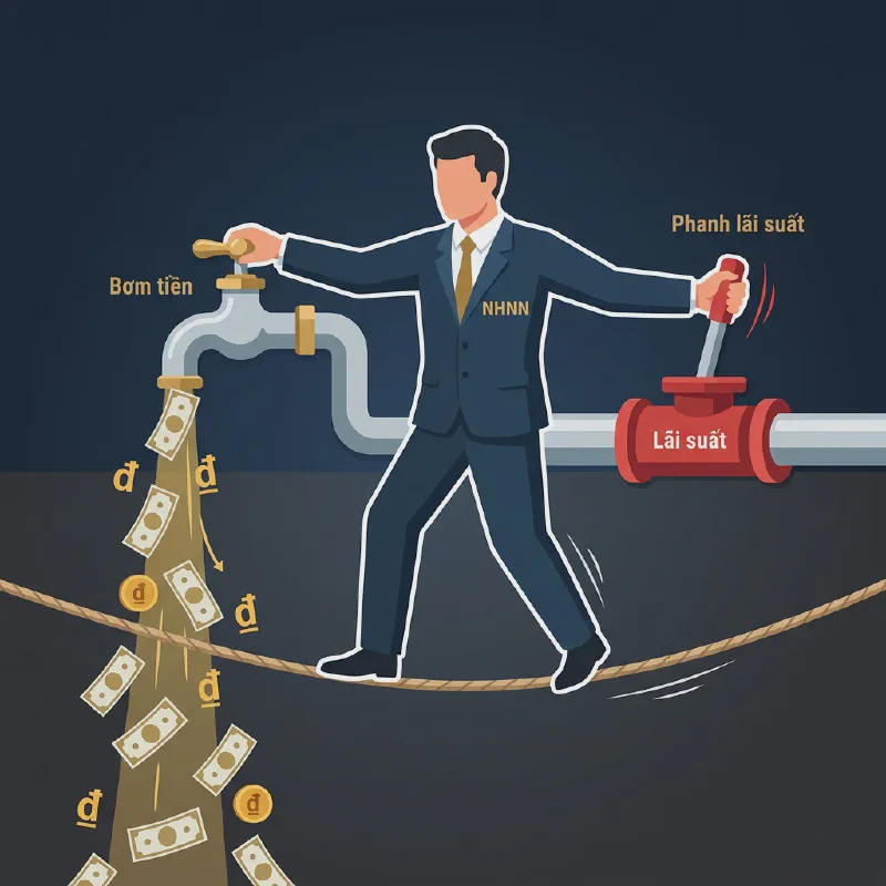 SBV balancing between liquidity injection and rate containment