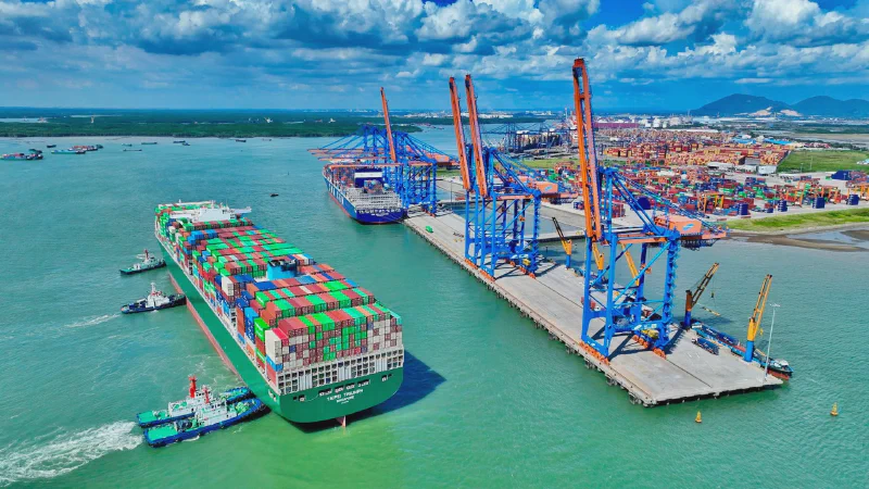 Container port in southern Vietnam