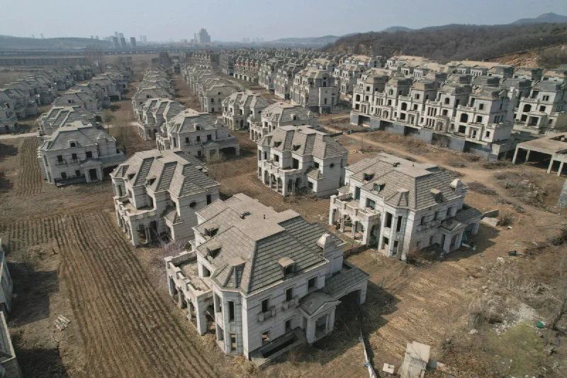 Abandoned Evergrande villas in China