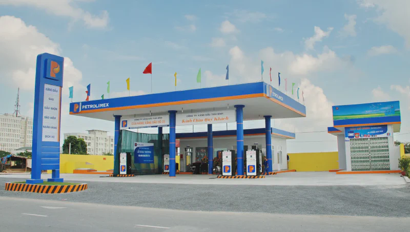 Petrolimex gas station in Vietnam