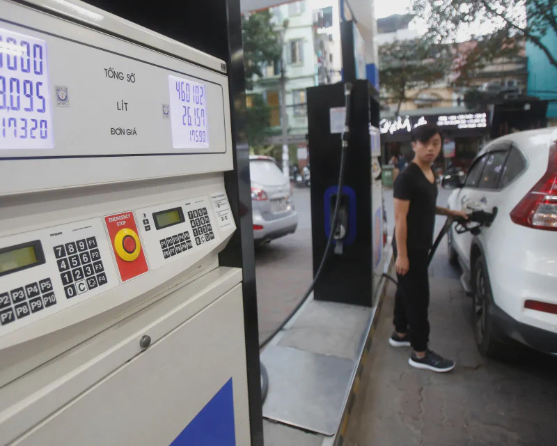 A Vietnam petrol station — the April 29 fuel review is likely to reflect Brent&rsquo;s sharp weekly gain