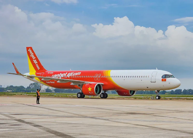 VietJet A321 on the tarmac