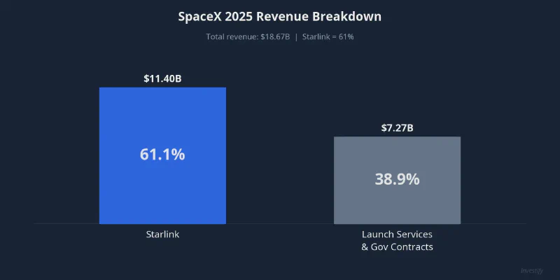 SpaceX 2025 Revenue Breakdown