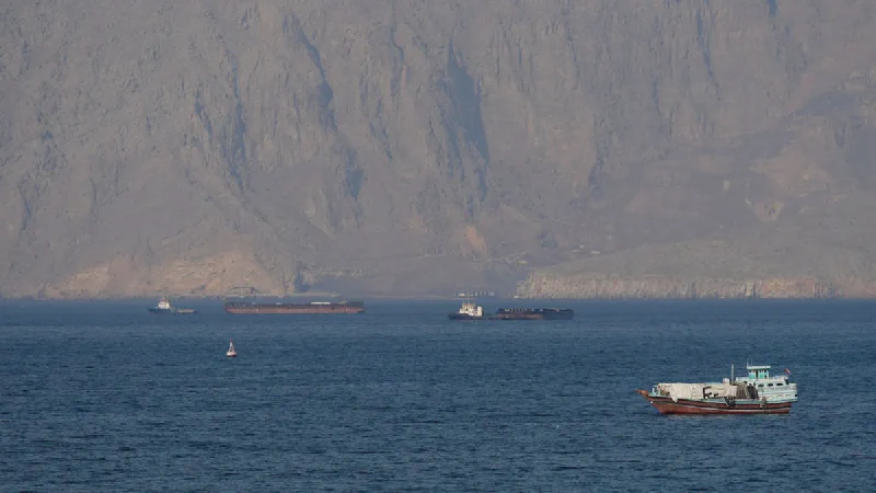 The Strait of Hormuz, the narrow waterway connecting the Persian Gulf to the Indian Ocean